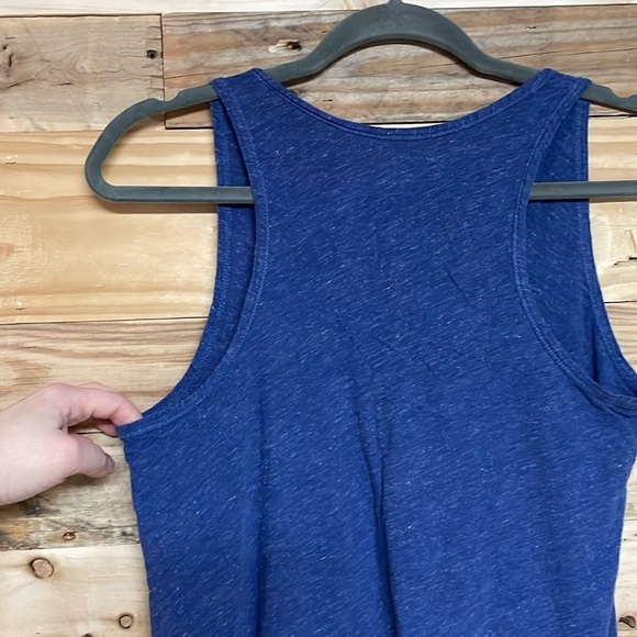 J Crew Size Small Heather Blue Vintage Cotton Super Soft And Stretchy Tank Top - Picture 6 of 7